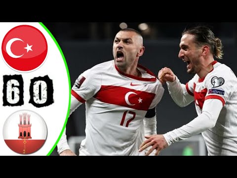 ไฮไลท์: ตุรกี 6-0 ยิบรอลตาร์ (คัดบอลโลก)